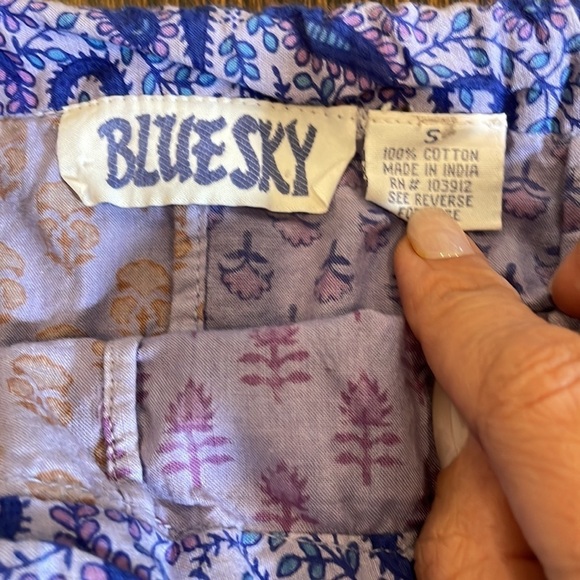 Vintage Indian Block Print Patchwork Skirt - Picture 5 of 11